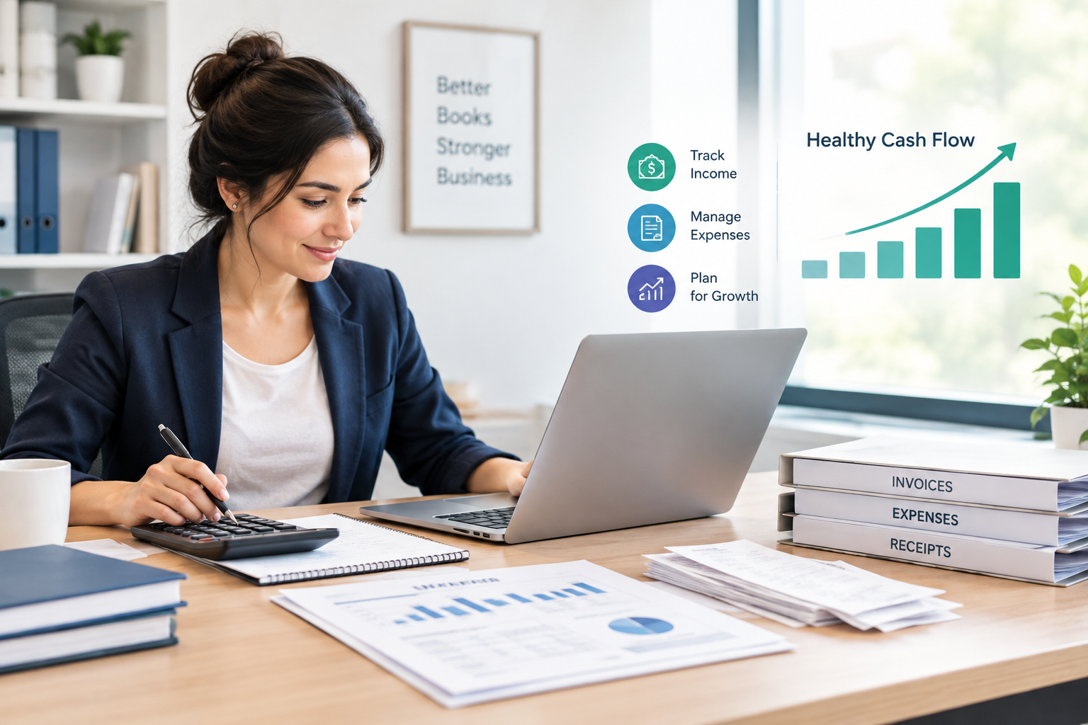 Small business bookkeeping and cash flow management